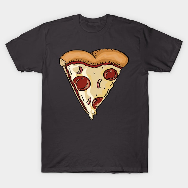 Pizza my Heart T-Shirt by LyddieDoodles